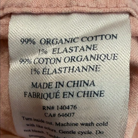 Faherty Rose and White Scalloped Print Button-Down Shirt - Picture 6 of 6